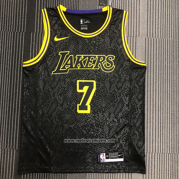 Camiseta Los Angeles Lakers Carmelo Anthony #7 Black Mamba Negro